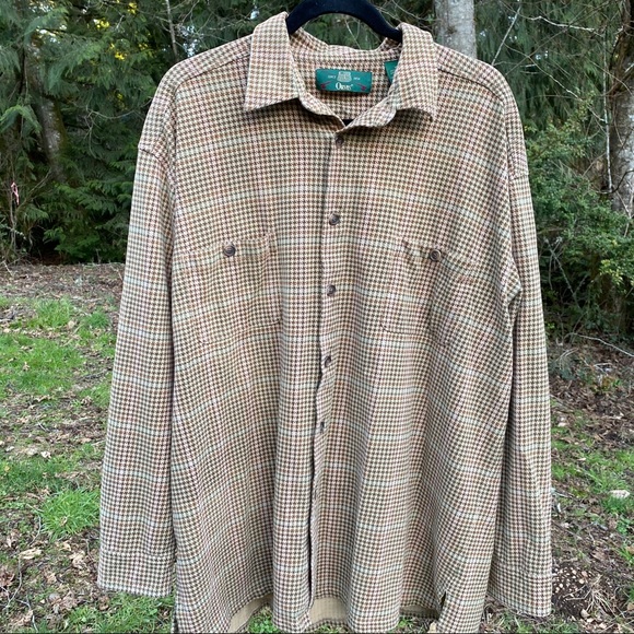 Orvis Other - Orvis Hounds tooth Plaid Long Sleeve Button Shirt